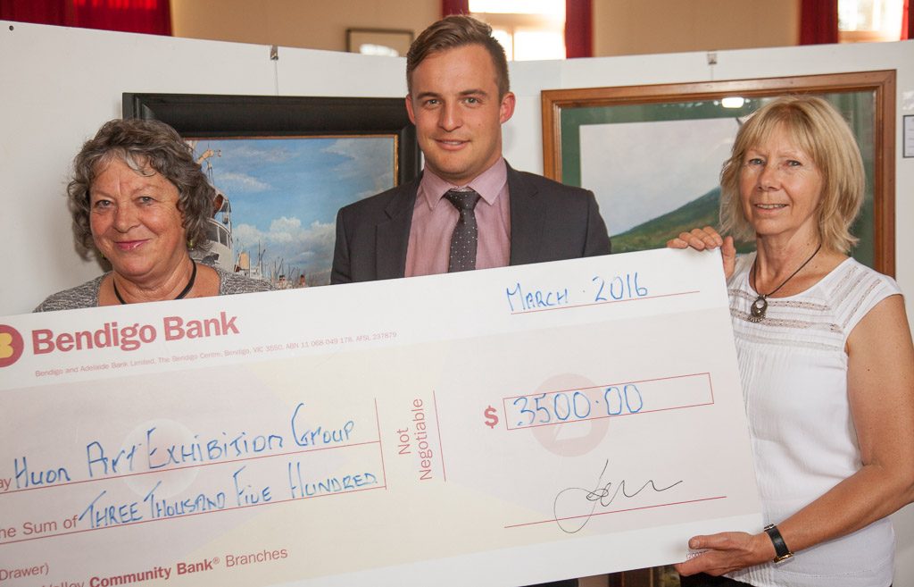 Huon Valley Community Bank Branches Giant Cheque